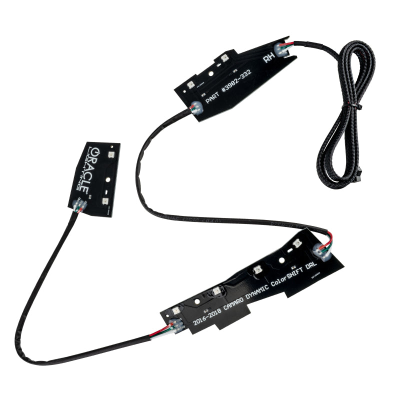 Oracle 16-18 Chevy Camaro Dynamic Headlight DRL Upgrade Kit - ColorSHIFT - Dynamic ORACLE Lighting Headlights