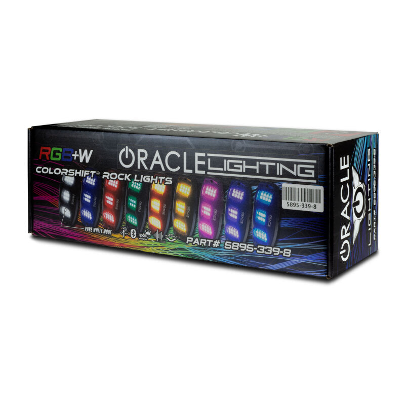 Oracle Underbody RGB+W Wheel Well Rock Light Kit - 8 PCS - ColorSHIFT ORACLE Lighting Light Bars & Cubes