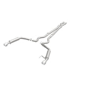 MagnaFlow Cat Back, SS, 2.5in, Competition, Dual Split Polished 4.5in Tips 2015 Ford Mustang V6 3.7L Magnaflow Catback