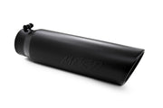 MBRP Universal 5in OD Angled Rolled End 4in Inlet 18in Length Black Finish Exhaust Tip MBRP Tips