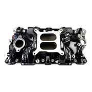 Edelbrock Chevy SB Performer EPS Manifold w/ Oil Fill Tube - Black Plasma Edelbrock Intake Manifolds
