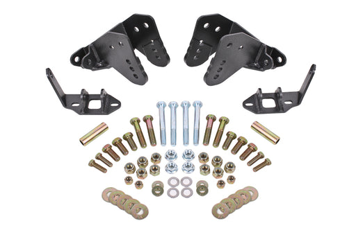 BMR 78-87 G-Body Rear Coilover Conversion Kit w/ Control Arm Bracket - Black Hammertone BMR Suspension Coilover Components