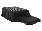 aFe 20-21 Ford Truck w/ 10R140 Transmission Pan Black POWER Street Series w/ Machined Fins aFe Diff Covers