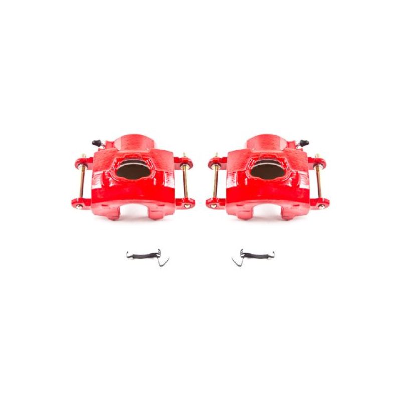 Power Stop 94-96 Chevrolet Impala Front Red Calipers w/o Brackets - Pair PowerStop Brake Calipers - Perf