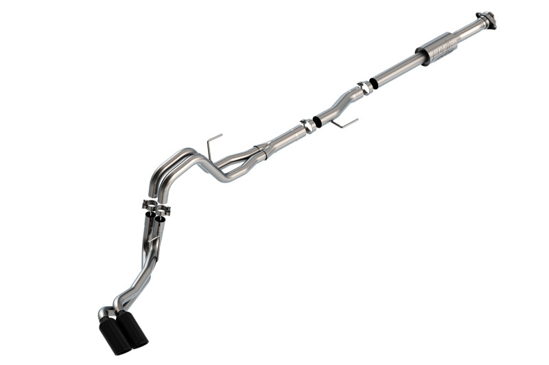 Borla F-150 2021 2.7L/3.5L 4dr CC SB EC STB Lari/King R/Plinum/LTD 3/2.25 DSE CB AK BLK CHR Tips Borla Catback
