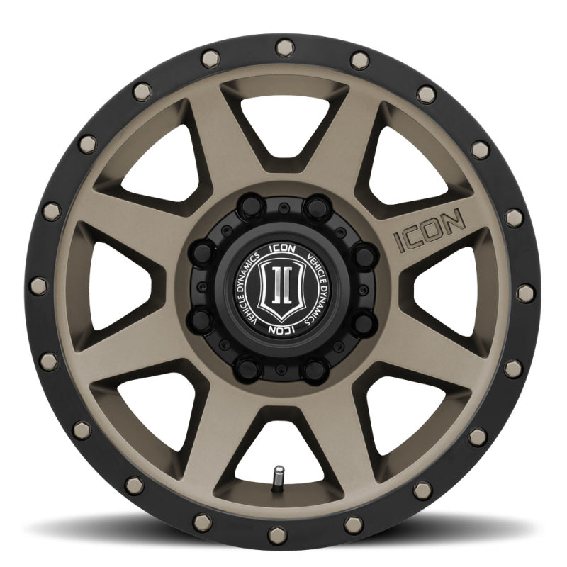 ICON Rebound 17x8.5 8x170 6mm Offset 5in BS 125mm Bore Titanium Wheel ICON Wheels - Cast