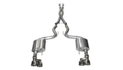 Corsa 2015-2017 Ford Mustang GT 5.0 3in Cat Back Exhaust Polish Quad Tips (Xtreme) CORSA Performance Catback