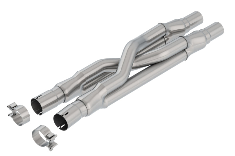 Borla 15-18 Ford Mustang GT 5.0L AT/MT RWD 2.5in Resonator Delete X-Pipe Borla X Pipes