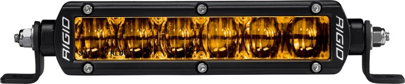 Rigid Industries 6in SR-Series Pro Dot / SAE Fog Lights (Pair) - Selective Yellow Rigid Industries Light Bars & Cubes