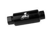 Aeromotive In-Line Fuel Filter 40-M Stainless Mesh Element ORB-10 Port (Bright-Dip Black) 2in. OD Aeromotive Fuel Filters