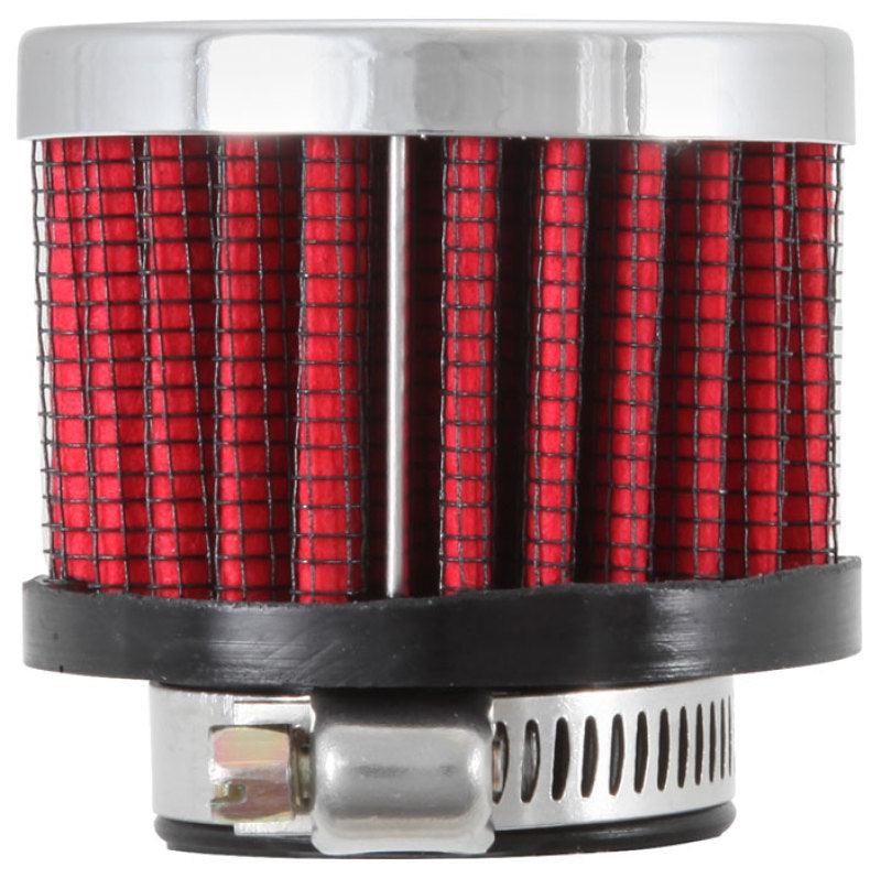 K&N 1in Flange ID x 2in OD x 1.5 inch H Rubber Base Crankcase Vent Filter K&N Engineering Air Filters - Universal Fit