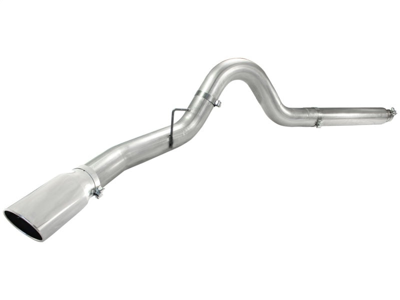 aFe Atlas 5in DPF-Back Aluminized Steel Exh Sys, Ford Diesel Trucks 08-10 V8-6.4L (td) Polished tip aFe DPF Back