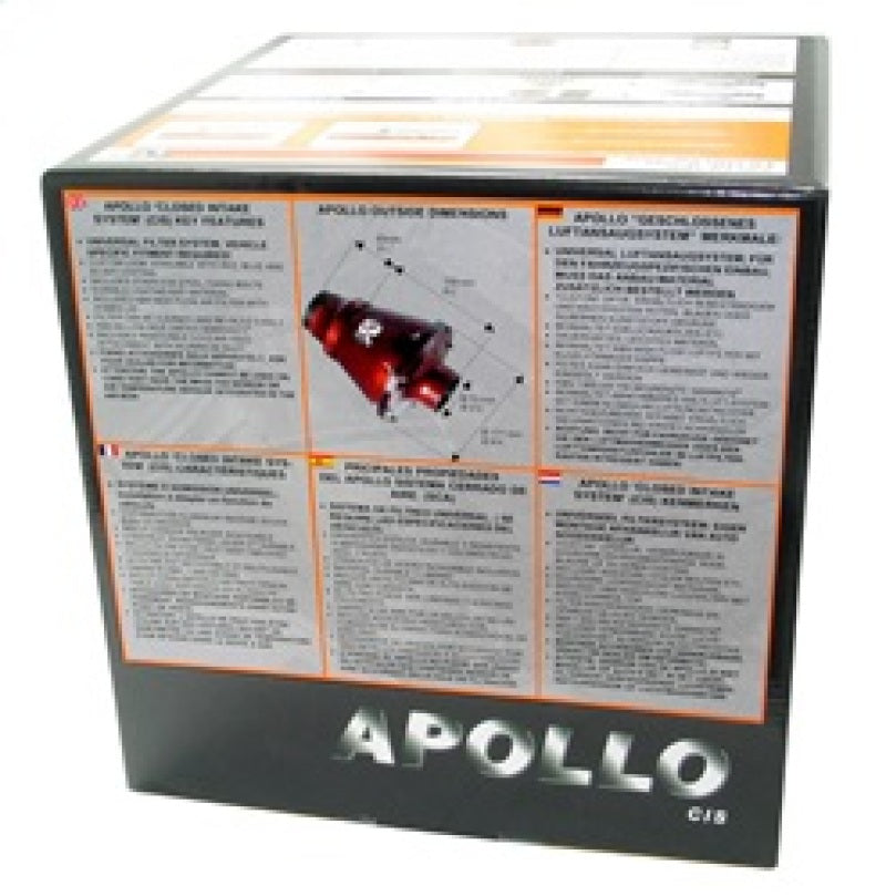 K&N Universal Apollo Black Cold Air Intake - 70mm OD FLG PP K&N Engineering Cold Air Intakes