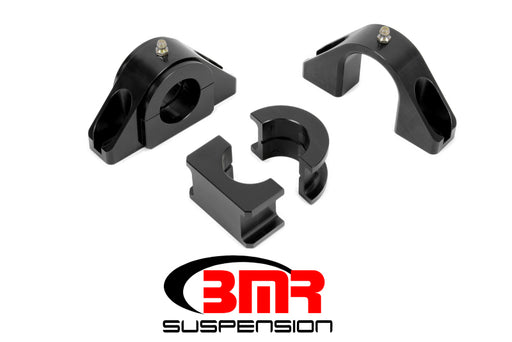 BMR Universal 1.375in Billet Aluminum Sway Bar Mount Mount (Delrin) - Black BMR Suspension Sway Bar Brackets