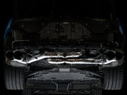 AWE Tuning 2020 Chevrolet Corvette (C8) Track Edition Exhaust - Quad Diamond Black Tips AWE Tuning Catback