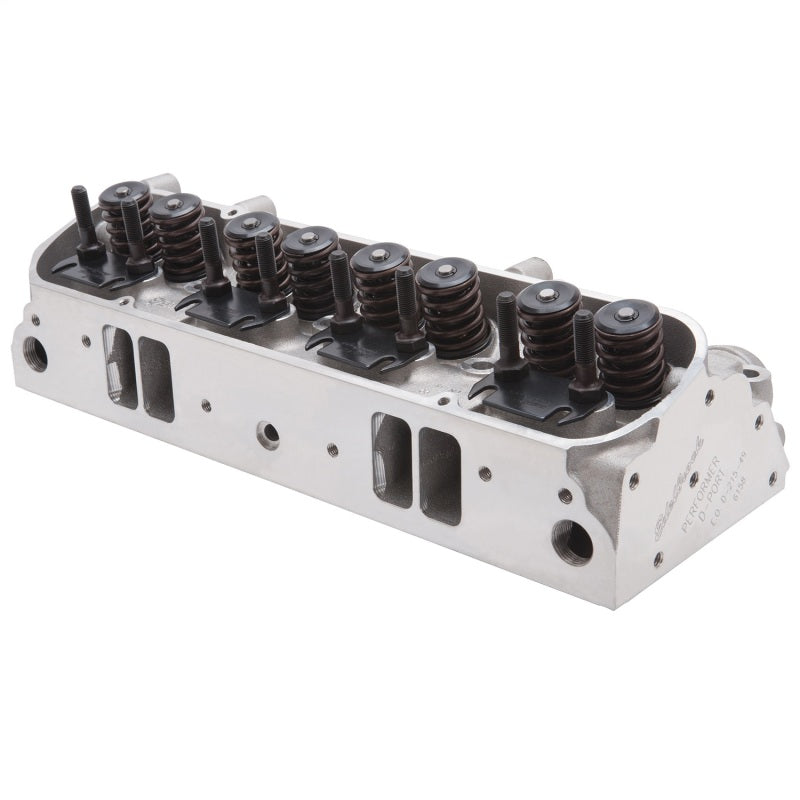 Edelbrock Cylinder Head Pontiac Performer D-Port 72cc Chambers for Hydraulic Roller Cam Complete Edelbrock Heads