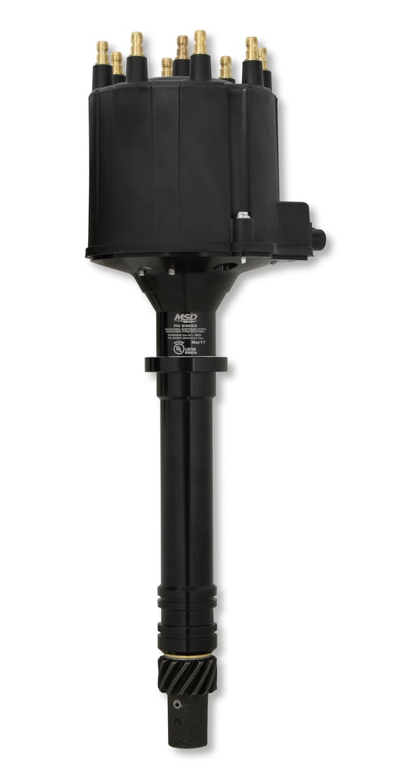 GM Late Model HEI V8 Ext Coil Distributor- Black 83663 MSD Autoparts
