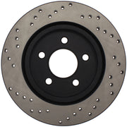 StopTech 05-10 Ford Mustang V6/4.0L / GT V8/4.6L Cross Drilled Left Rear Rotor Stoptech Brake Rotors - Drilled