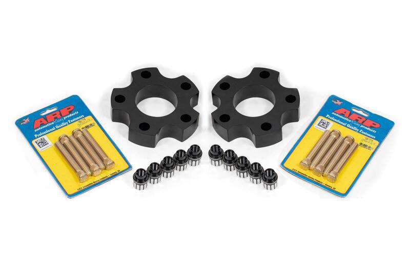 BMR 05-13 Chevrolet Corvette C6 Wheel Spacer Kit Front 1.25in Wide M12 Studs Shank Lugs - Black BMR Suspension Wheel Spacers & Adapters