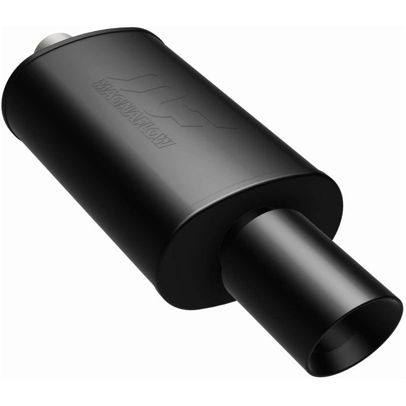 MagnaFlow Muffler with Tip Mag Blk 14x5x8 2.25/4 Magnaflow Muffler