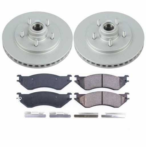 Power Stop 97-00 Ford Expedition Front Z17 Evolution Geomet Coated Brake Kit PowerStop Brake Kits - Performance Blank