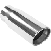 MagnaFlow Tip Stainless Double Wall Round Single Outlet Polished 5in DIA 4in Inlet 13in Length Magnaflow Catalytic Converter Universal