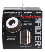 Spectre Adjustable Conical Air Filter 2-1/2in. Tall (Fits 3in. / 3-1/2in. / 4in. Tubes) - Black Spectre Air Filters - Universal Fit