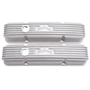 Edelbrock Valve Cover Classic Series Chevrolet 1959-1986 262-400 CI V8 w/ Breather Holes Satin Edelbrock Valve Covers