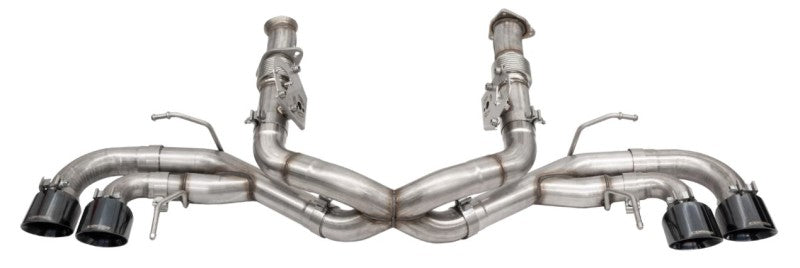 Corsa 2020-25 Corvette C8 3in Xtreme Cat-Back Exhaust 4.5in Black Quad Tips - Deletes stock AFMValve CORSA Performance Catback