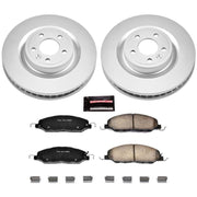 Power Stop 11-14 Ford Mustang Front Z17 Evolution Geomet Coated Brake Kit PowerStop Brake Kits - Performance Blank