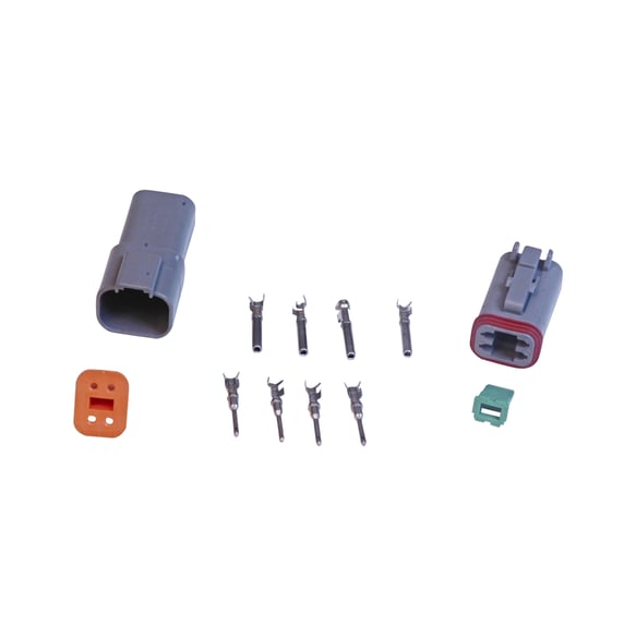 MSD Deutsch Connector - 4-Pin - 16-18 Gauge 8181 MSD Autoparts