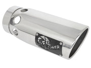 aFe Power Intercooled Tip Stainless Steel - Polished 4in In x 5in Out x 12in L Bolt-On aFe Catback