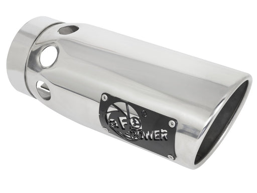 aFe Power Intercooled Tip Stainless Steel - Polished 4in In x 5in Out x 12in L Bolt-On aFe Catback