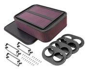 K&N Custom Racing Air Filter - Rectangular Carbon Fiber 4in Air Box w/ 2.75in Air Horn K&N Engineering Air Filters - Direct Fit