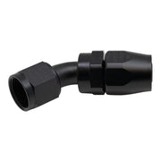 DeatschWerks 10AN Female Swivel 45-Degree Hose End CPE - Anodized Matte Black DeatschWerks Fittings