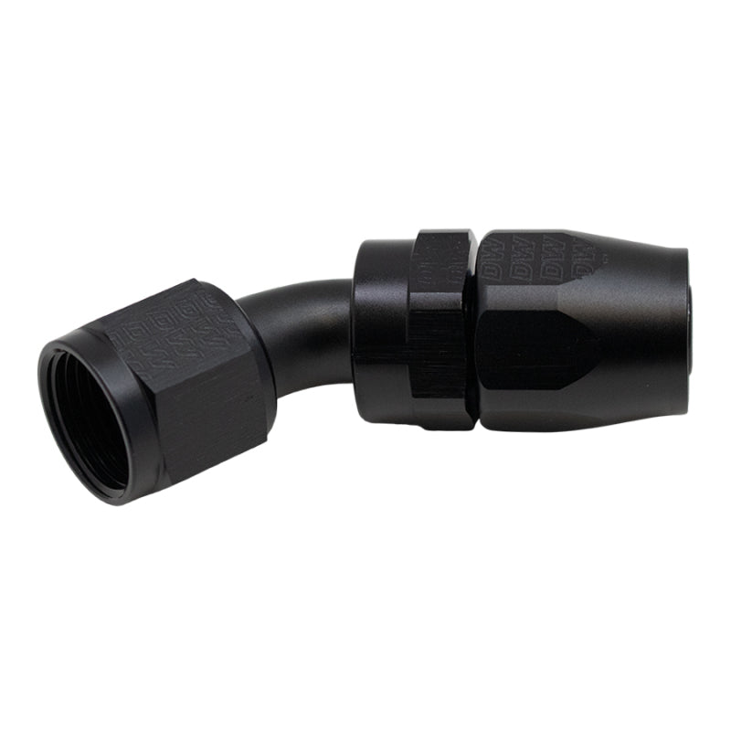 DeatschWerks 10AN Female Swivel 45-Degree Hose End CPE - Anodized Matte Black DeatschWerks Fittings
