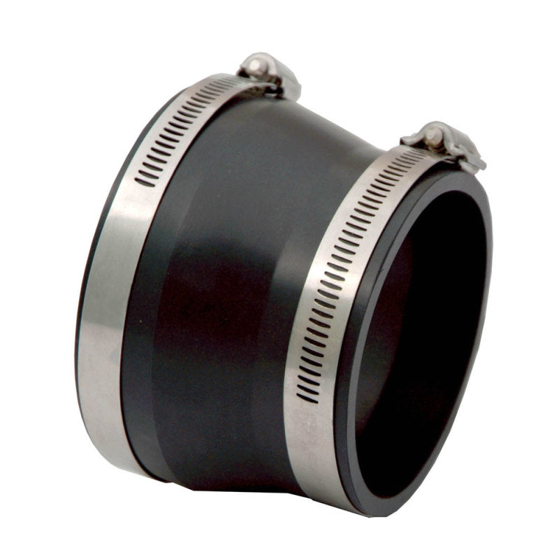 Spectre Coupler/Reducer 4in. to 3.5in. (PVC) - Black Spectre Silicone Couplers & Hoses
