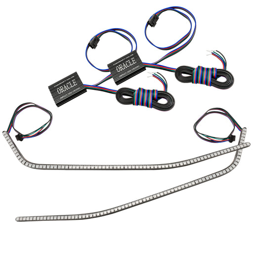 Oracle 16-21 Chevy Camaro Surface Mount DRL Modules - ColorSHIFT w/o Controller ORACLE Lighting Headlights