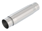 Borla CrateMuffler Resonator Option 3in Center/Center 3.5in Round x 10in - Null Sound Center/Center Borla Muffler