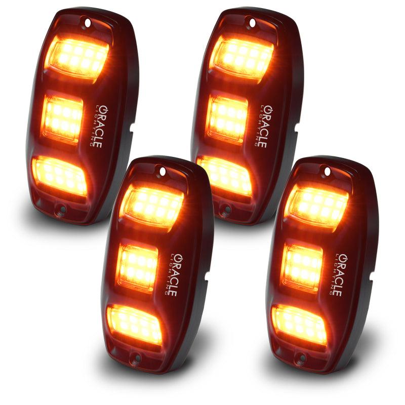 Oracle Underbody RGB+W Wheel Well Rock Light Kit - 4 PCS - ColorSHIFT ORACLE Lighting Light Bars & Cubes