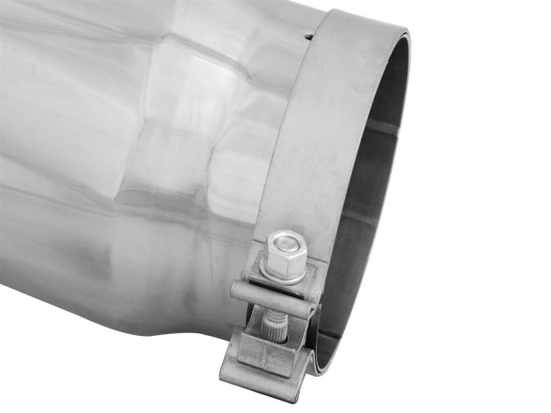 aFe Diesel Exhaust Tip Bolt On Polished 5in Inlet x 6in Outlet x 12in Long aFe Catback