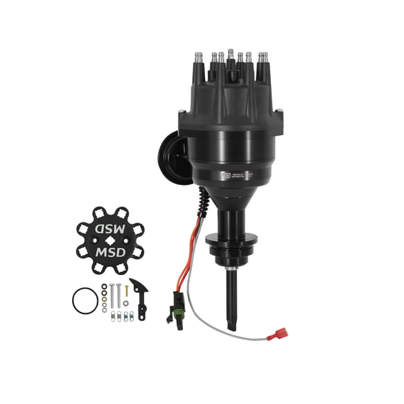MSD Black Chrysler 426, 440 Ready-To-Run Distributor 83873 MSD Autoparts