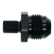 DeatschWerks 8AN Male Flare to M10 X 1.0 Male Metric - Anodized Matte Black DeatschWerks Fittings