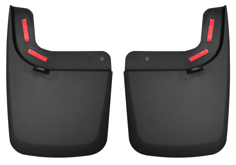 Husky Liners 17 Ford F-250 Super Duty / F-350 Super Duty Rear Mud Guards (w/ Flares) Black Husky Liners Mud Flaps