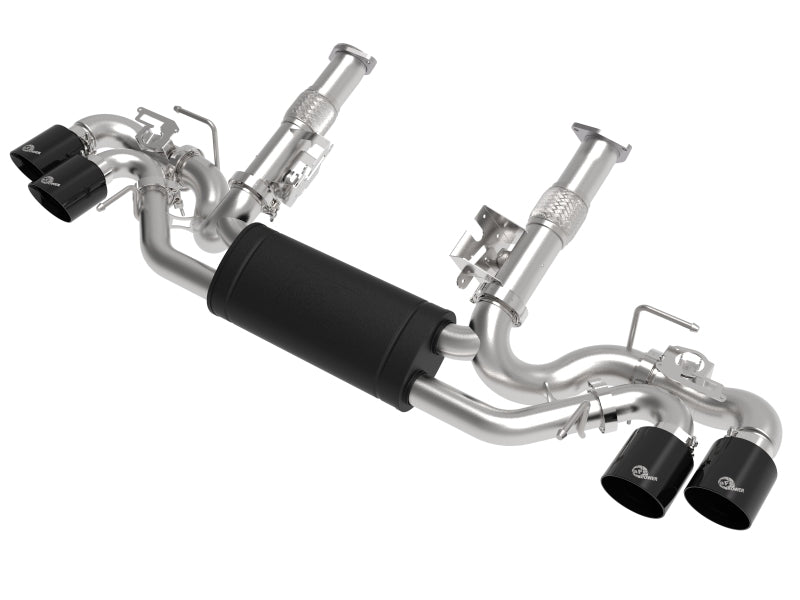 aFe MACH Force-Xp 3in to 2-1/2in 304SS Cat-Back 2020 Chevy Corvette (C8) 6.2L - Black Tip aFe Catback