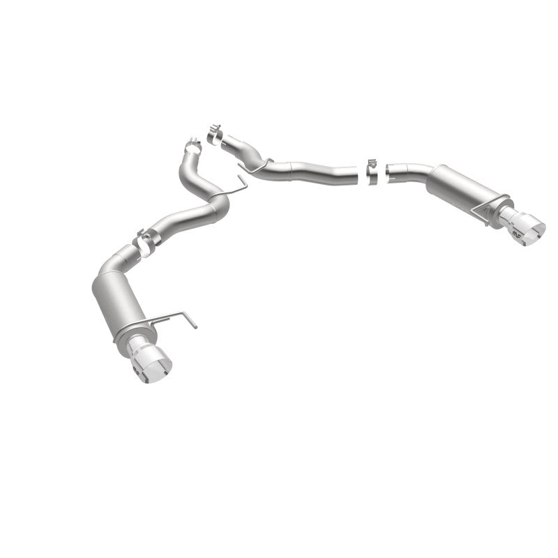 MagnaFlow Axle Back, SS, 3in, Competition, Dual Split Polished 4.5in Tip 2015 Ford Mustang GT V8 5.0 Magnaflow Axle Back