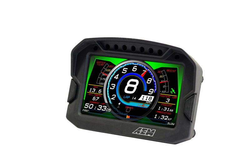 AEM CD-5LG Carbon Logging Digital Dash Display w/ Internal 10Hz GPS & Antenna AEM Gauges