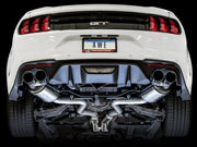 AWE Tuning 2018+ Ford Mustang GT (S550) Cat-back Exhaust - Touring Edition (Quad Chrome Silver Tips) AWE Tuning Catback