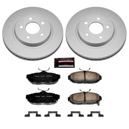 Power Stop 11-14 Ford Mustang Rear Z17 Evolution Geomet Coated Brake Kit PowerStop Brake Kits - Performance Blank