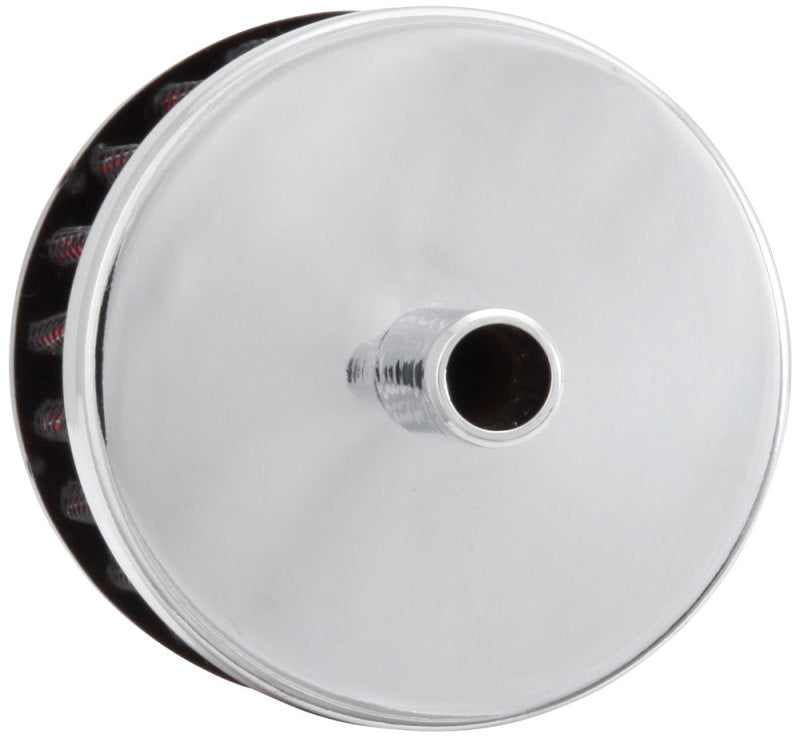 K&N Steel Base Crankcase Vent Filter 0.375in Vent OD x 2in OD x 1.5in Height K&N Engineering Air Filters - Universal Fit